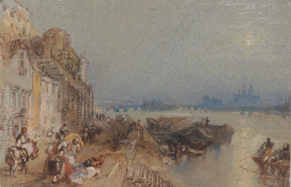 Tours, Looking Backwards by Joseph Mallord William Turner