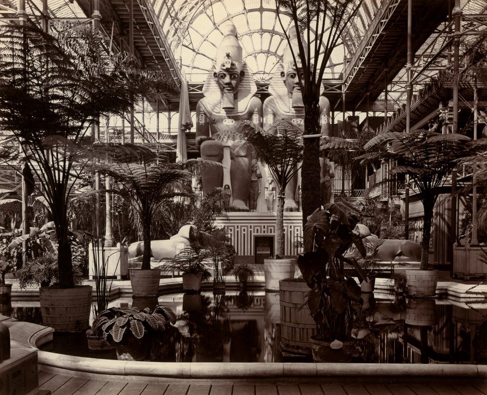 The Crystal Palace in London: Interior of the North Transept