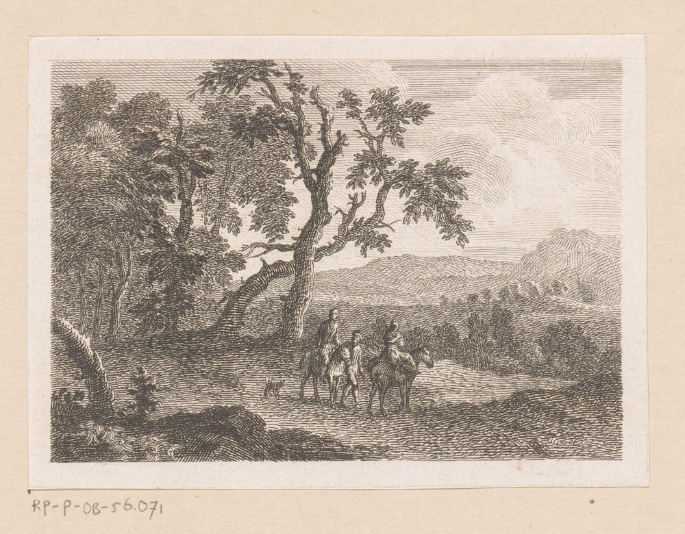 Landscape with Two Riders and a Man on Foot