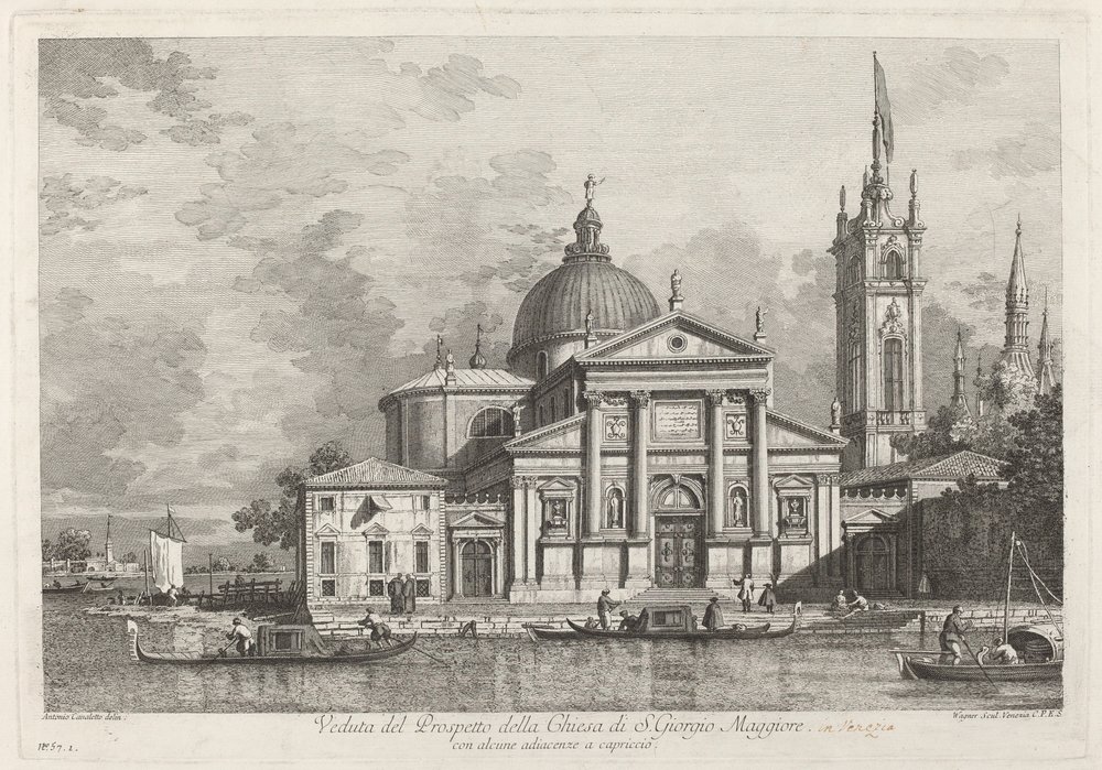 View of the Prospect of the Church of San Giorgio Maggiore by Joseph Wagner after Canaletto