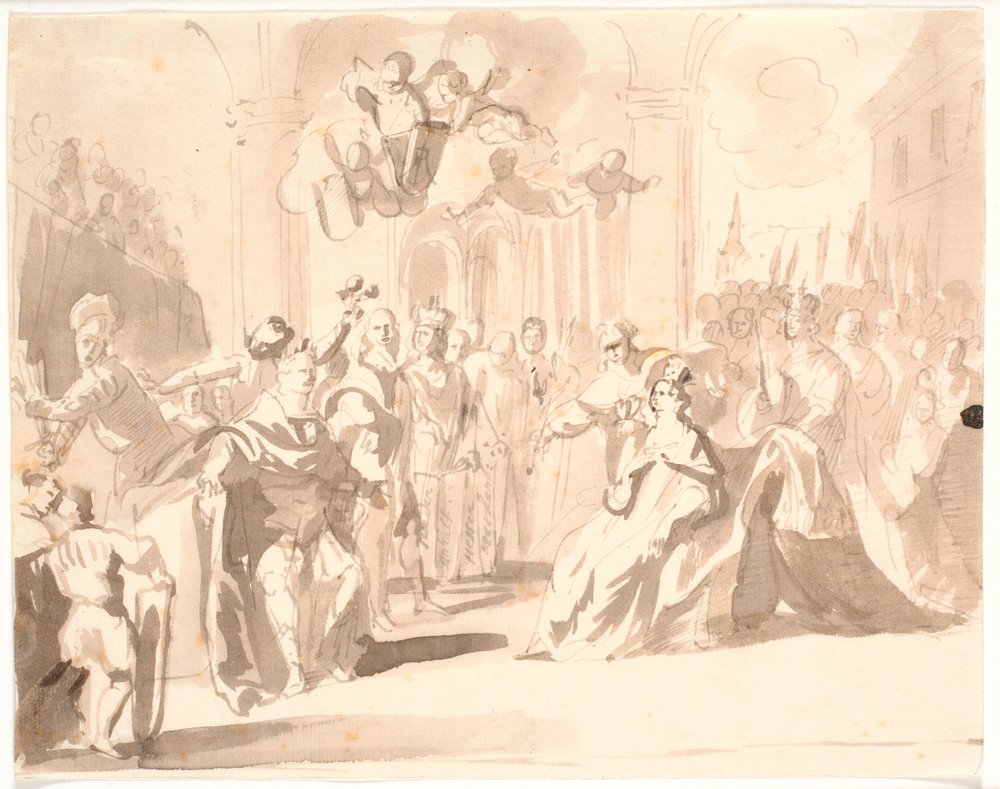 Duke Frederick III of Gottorp with Consort as Founders of Four Royal ...