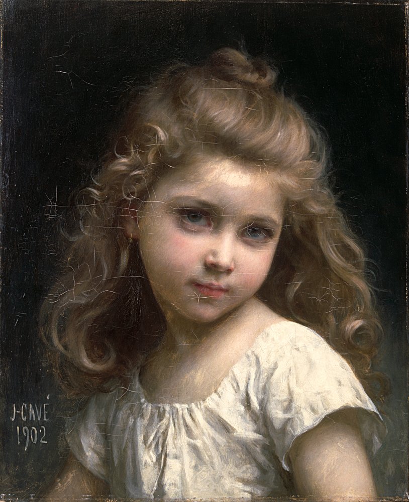 Portrait of a Young Girl, 1902 by Jules Cyrille Cave
