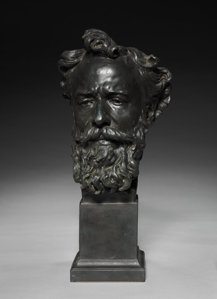 Head of Alphonse Legros by Jules Dalou
