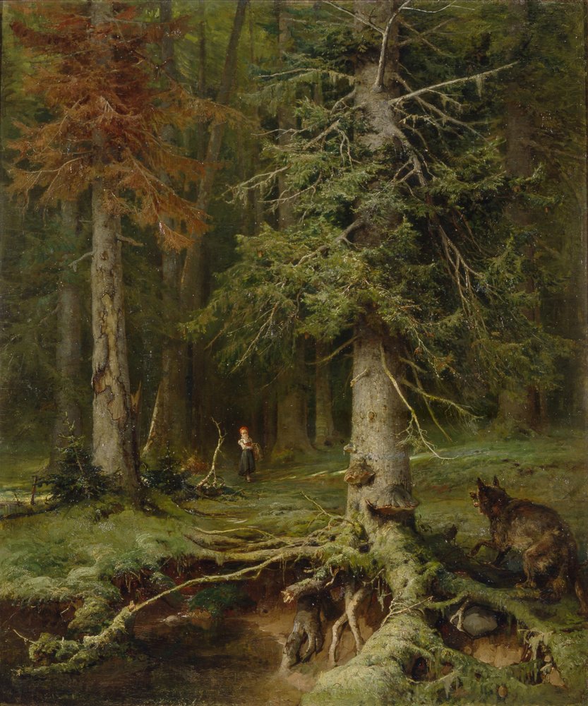 Little Red Riding Hood, 1887 by Juli Julievich Klever