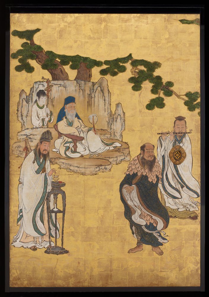 Taoist Immortals, c.1647 by Kano Sansetsu