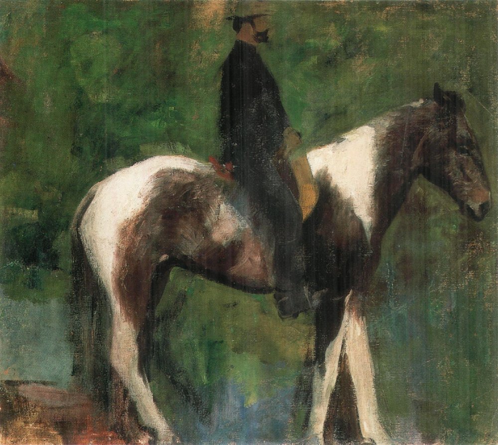 Equestrian Study for The Three Magi by Károly Ferenczy