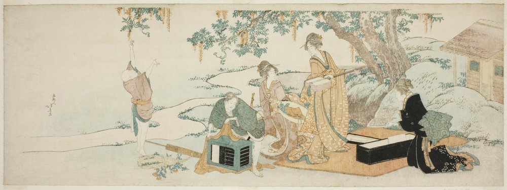 Picnic Party by Katsushika Hokusai