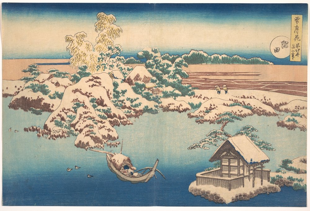 Snow on the Sumida River, from the series 
