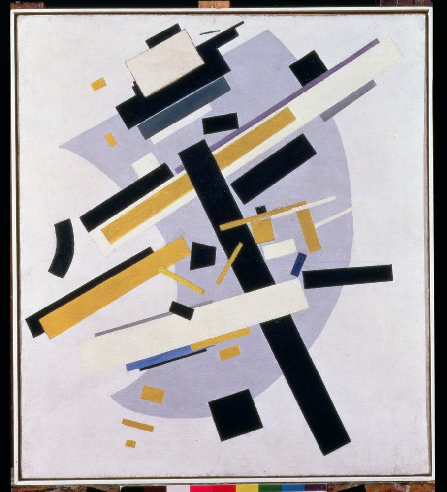 Supremus No. 58 Dynamic Composition in Yellow and Black, 1916 by Kazimir Severinovich Malevich