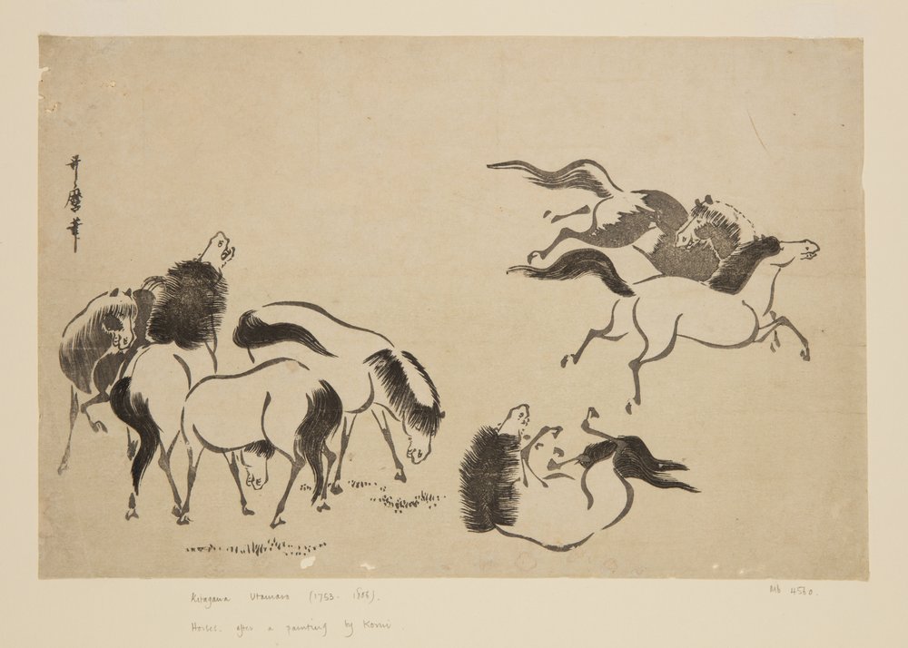 Horses by Kitagawa Utamaro