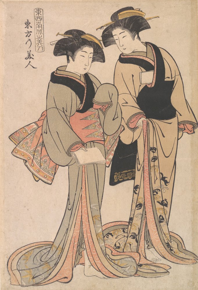 Beauties of the East, ca. 1782 by Kitao Shigemasa