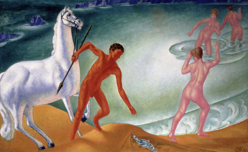 The Thirsty Warrior, 1915 by Kuzma Sergeevich Petrov-Vodkin