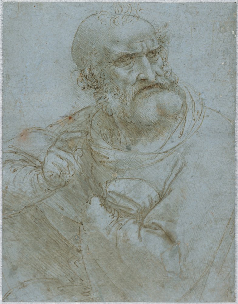 Half-Length Figure of an Apostle by Leonardo da Vinci