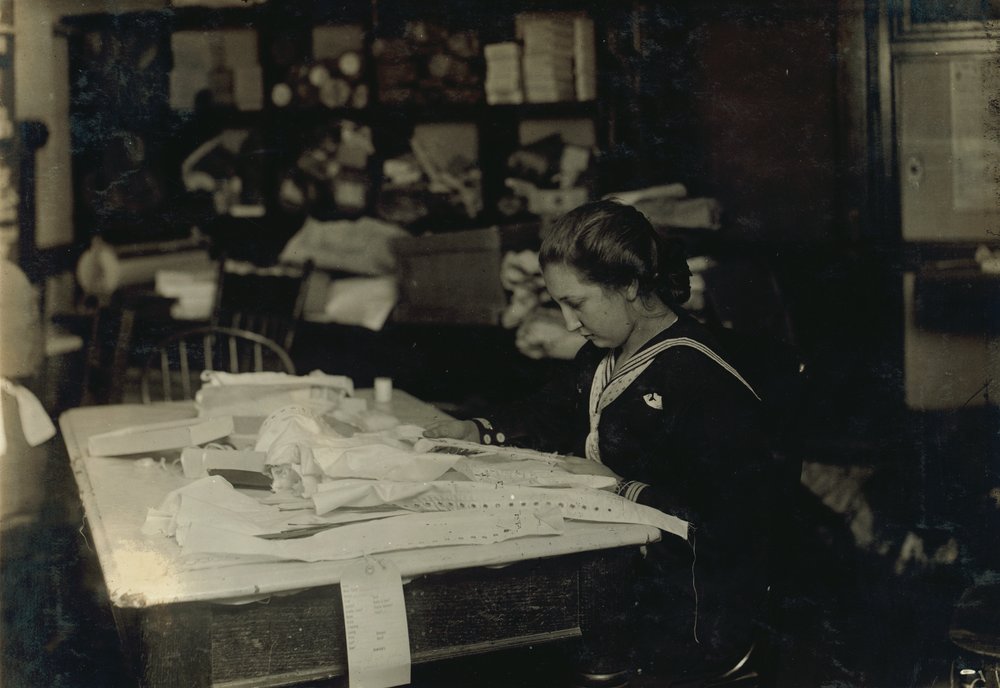 15-Year-Old Marie Vancanvenberg Working on Corsets for Madam Claff ...