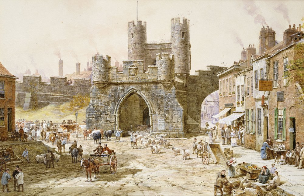 Walgate Bar, York by Louise Ingram Rayner: Fine art print