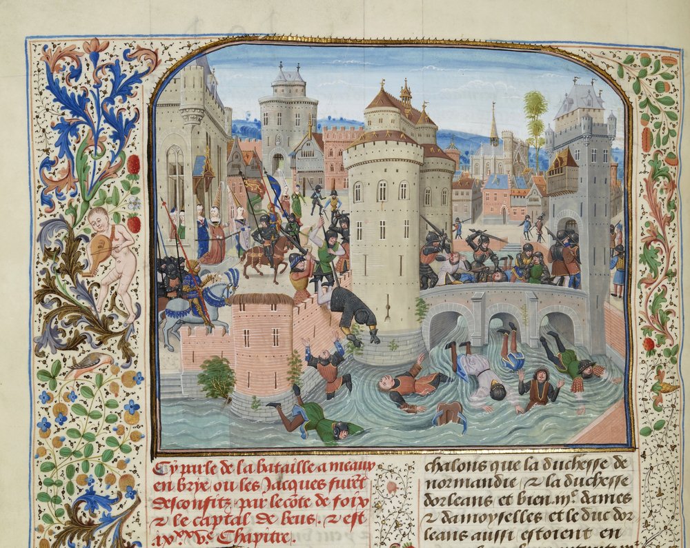 Defeat of the Jacquerie on 9 June 1358 by Loyset Liedet