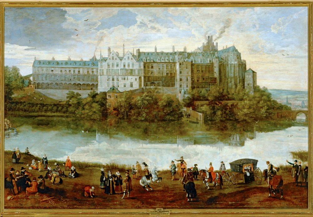 The Royal Palace in Brussels by Lucas van Valckenborch