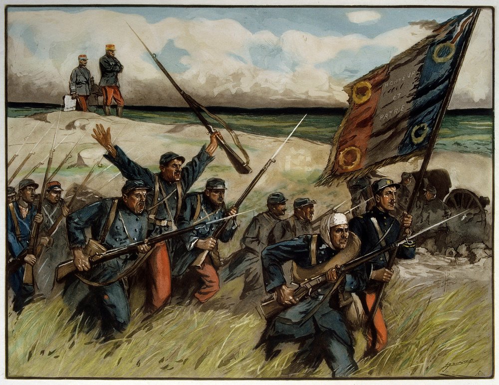 First World War (1914-1918): 'Charge with Bayonets in September 1914'