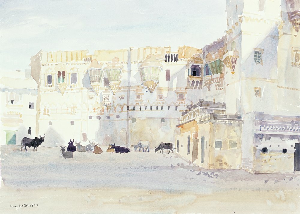 Evening at the Palace, Bhuj by Lucy Willis