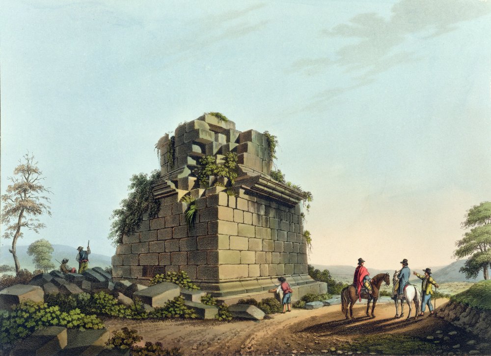 The Base of a Colossal Column near Syracuse, plate 28 from 'Views in ...