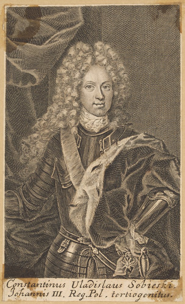 Constantinus Vladislaus Sobieski, Johannis III. Reg. Pol. tertiogenitus [Konstanty Władysław Sobieski] by Martin Bernigeroth