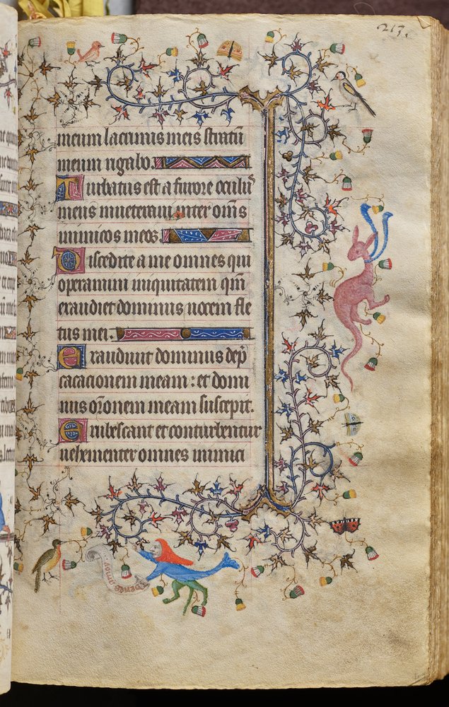 Hours of Charles the Noble, King of Navarre (1361-1425): fol. 107r, Text by Master of the Brussels Initials and Associates