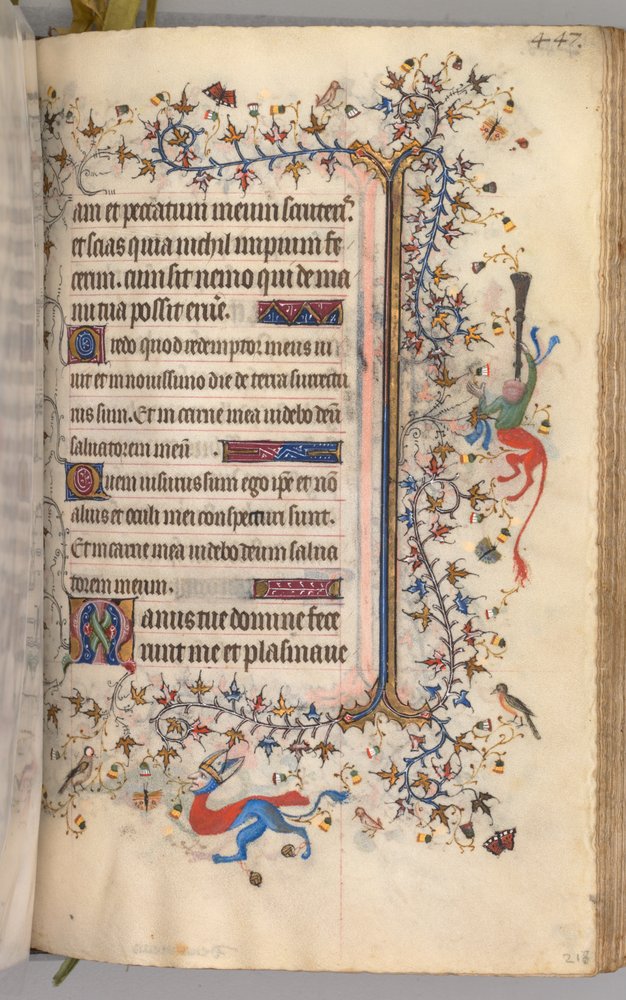 Hours of Charles the Noble, King of Navarre 1361-1425: fol. 218r, Text ...