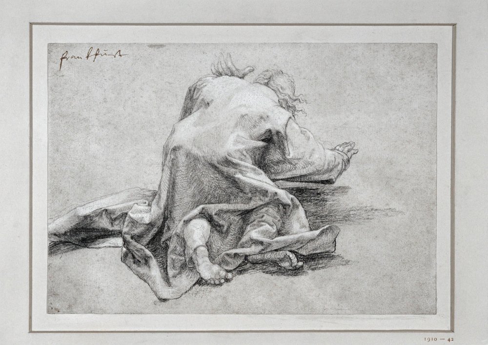 Saint Peter, the Apostle of the Transfiguration, Back View by Matthias Gruenewald