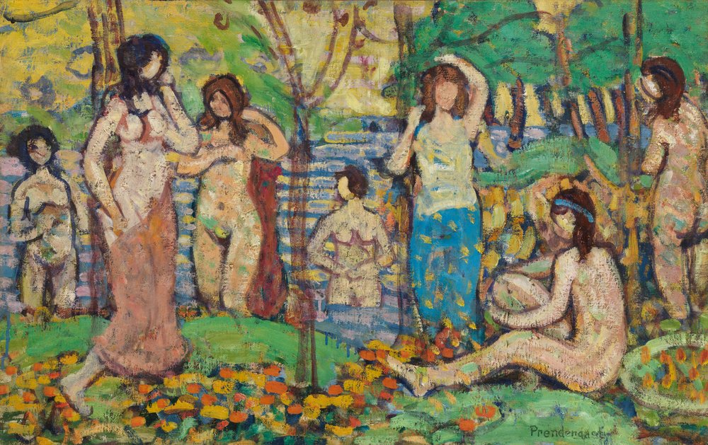 Beach No. 3, c.1913 by Maurice Brazil Prendergast