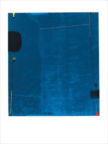 Diptych Blue, 1963 by Max Ackermann