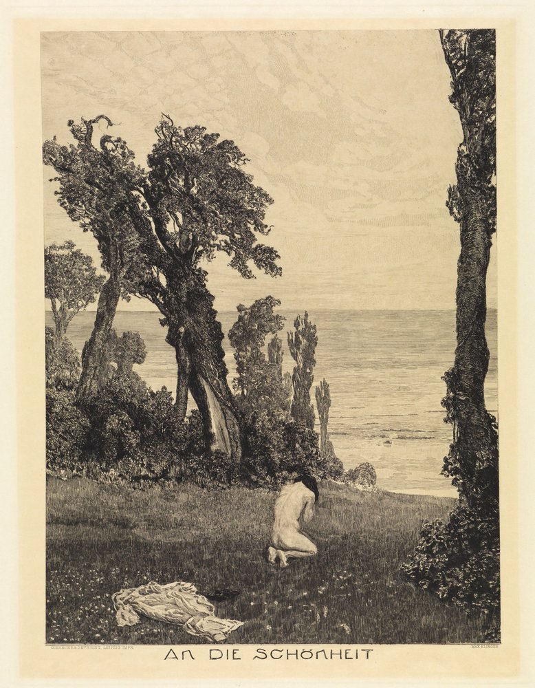 To Beauty (On Death, Part Two, Opus XI, Plate 12) by Max Klinger