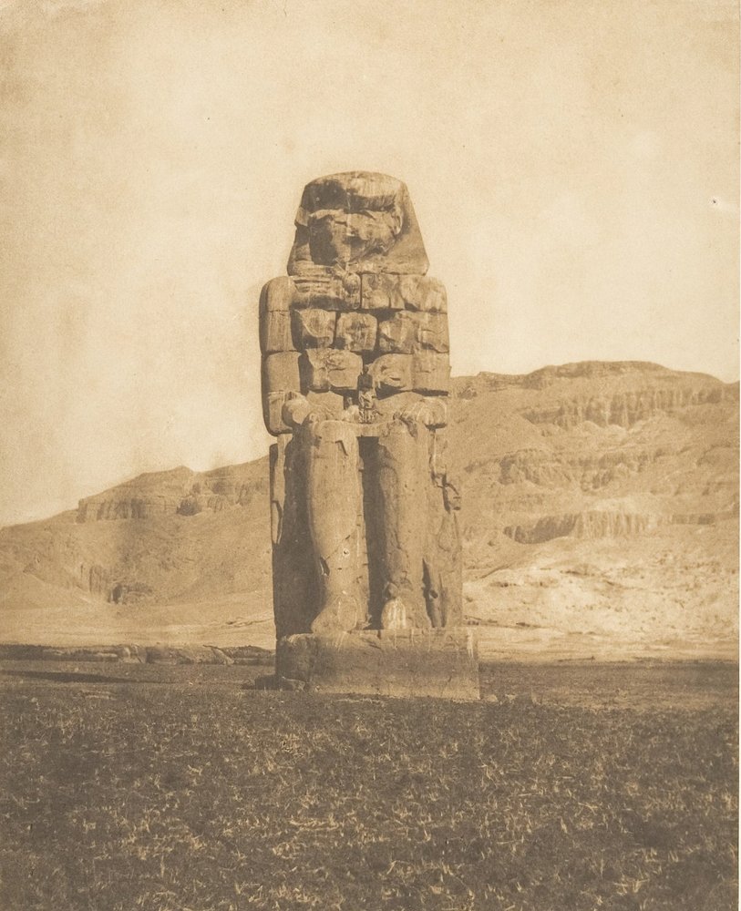 Colosse Restored by Amenophis III, at Thebes Statue Vocale or Colossus of Memnon by Maxime Du Camp