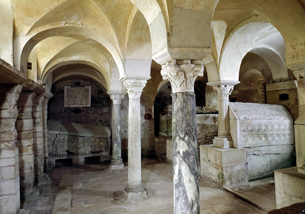 View of St. Pauls Crypt, c.634 AD by Merovingian