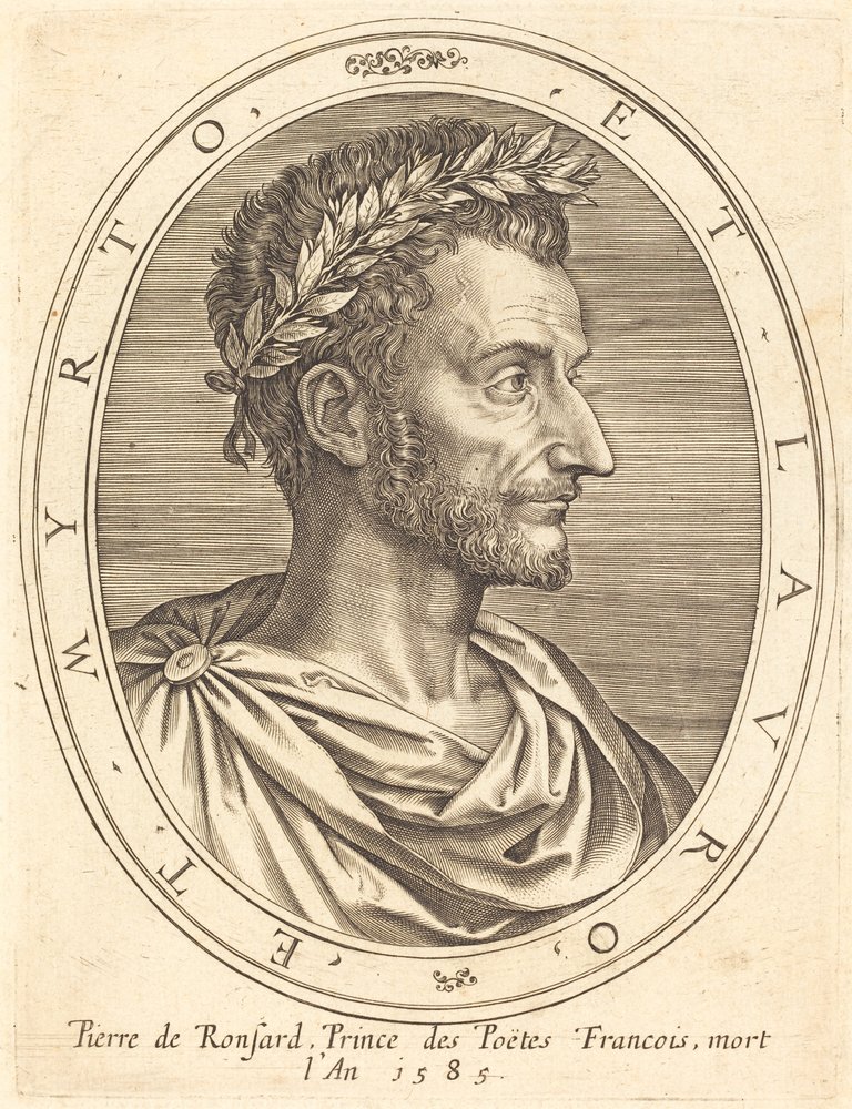Pierre de Ronsard by Michel Lasne: Premium art reproduction