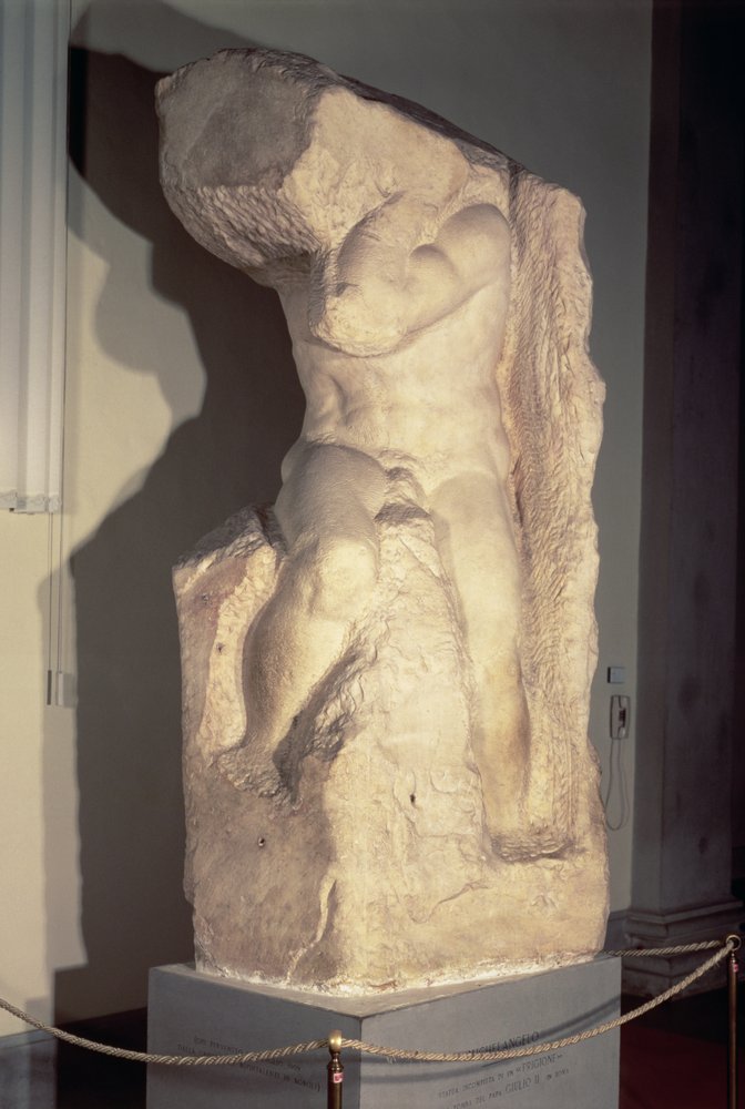 "Atlas" Slave, c.1520-23 by Michelangelo Buonarroti