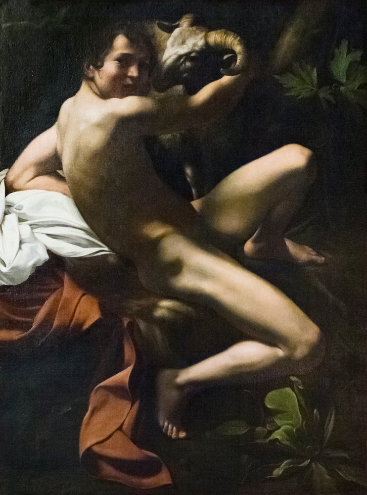 St John the Baptist, Youth with a Ram by Michelangelo Merisi da Caravaggio