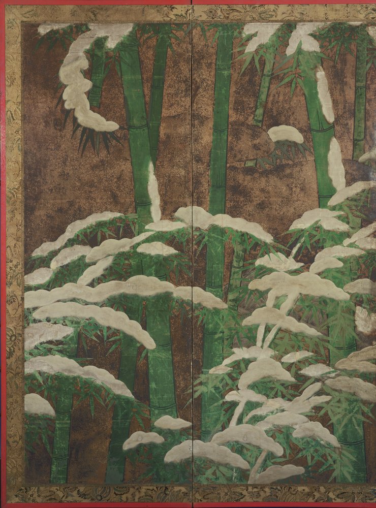 Bamboo in the snow, c.1600 by Mitsuyoshi Tosa