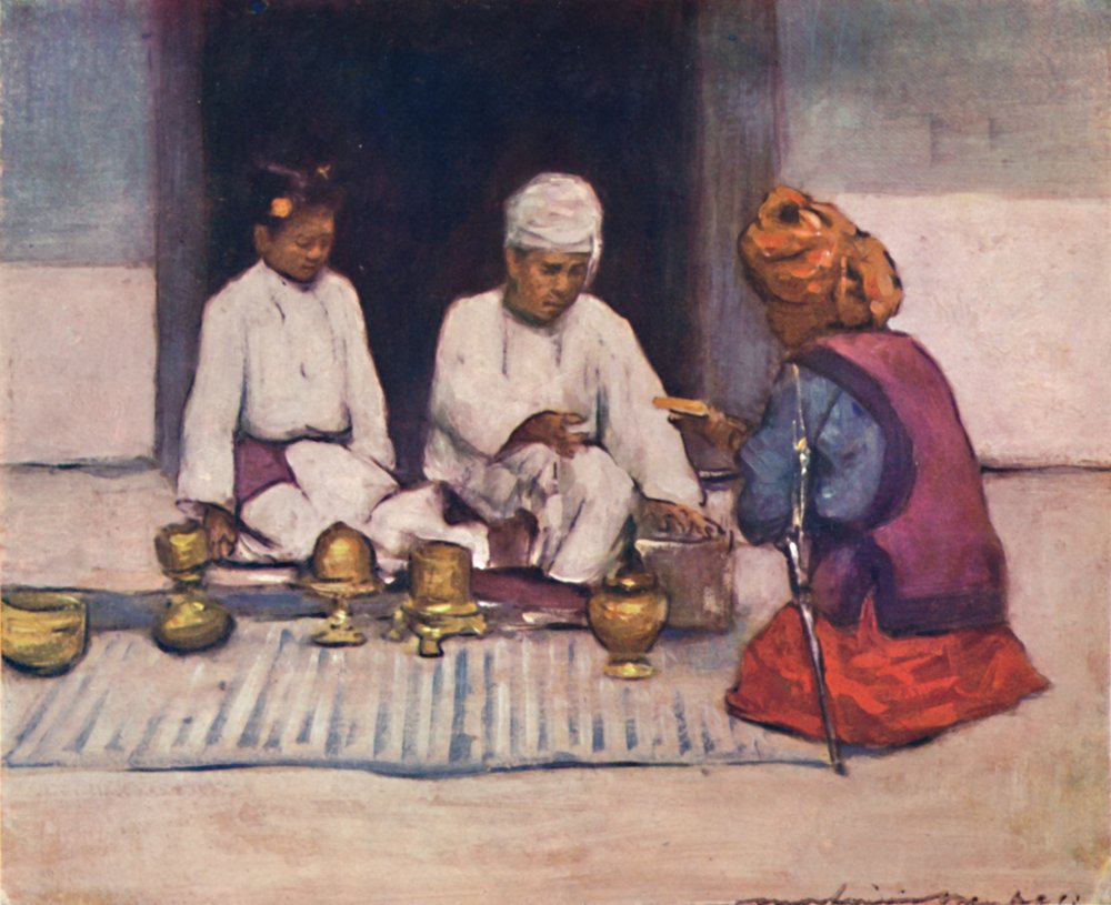 A Shan Chief and his Wife by Mortimer L Menpes