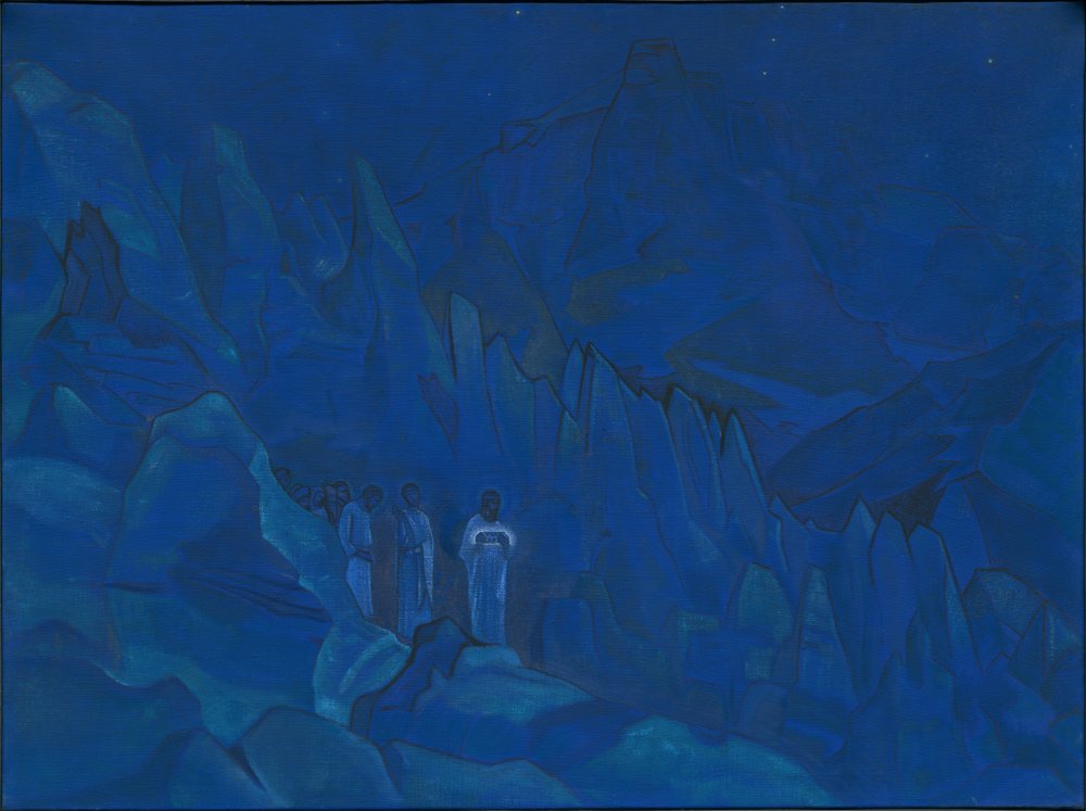 Burning of Darkness, "His Country" series, 1924 by Nicholas Roerich