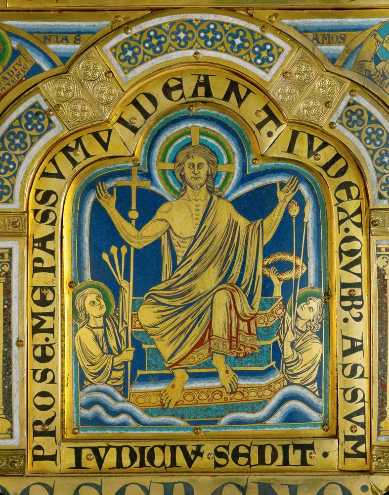 Christ Sits in Judgement, Saints Carry the Implements of His Passion by Nicholas of Verdun