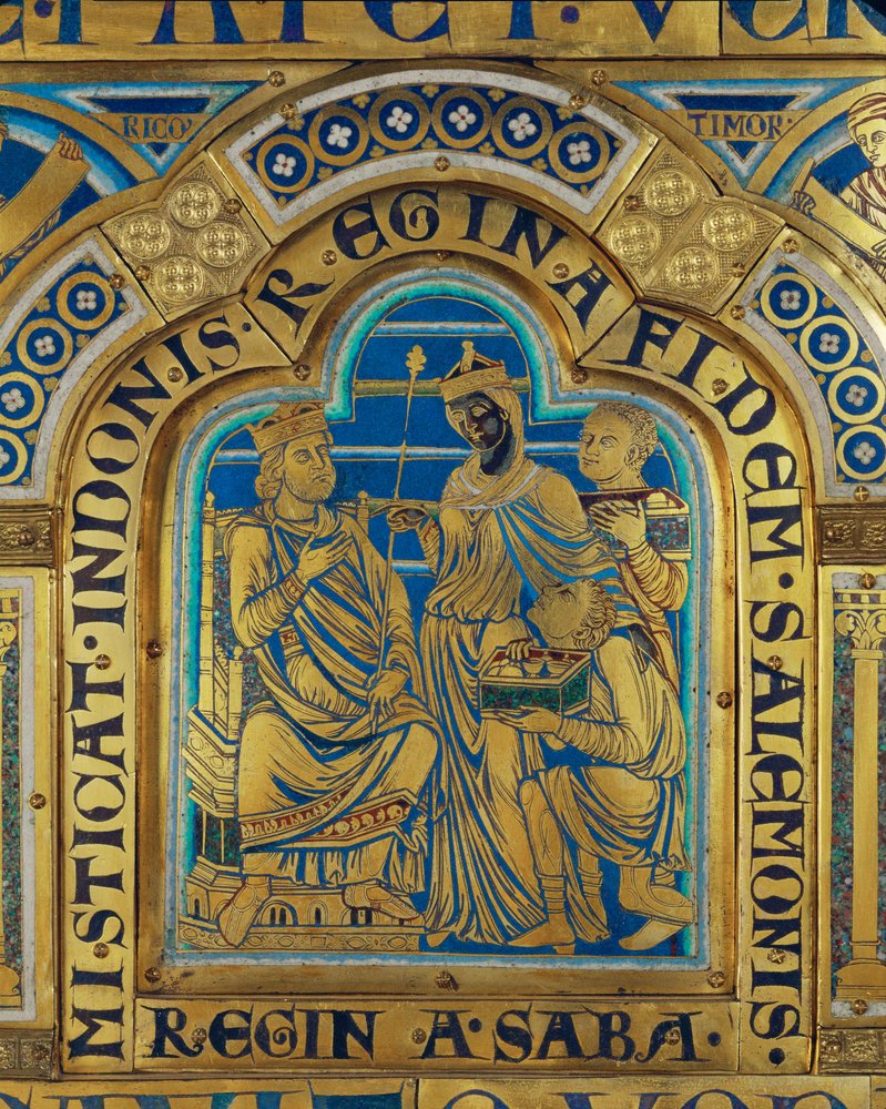 King Solomon and the Queen of Sheba by Nicholas of Verdun