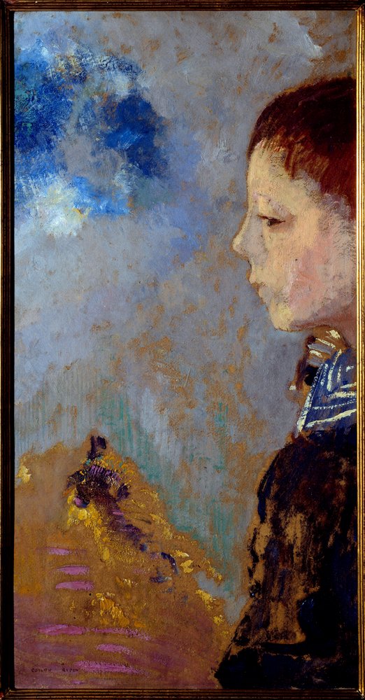 Portrait of Ari Redon on the marine pass by Odilon Redon