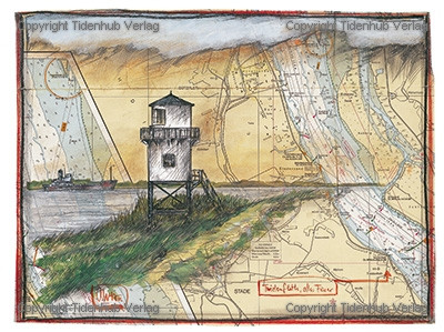 Twielenfleth Old Beacon by Ole West