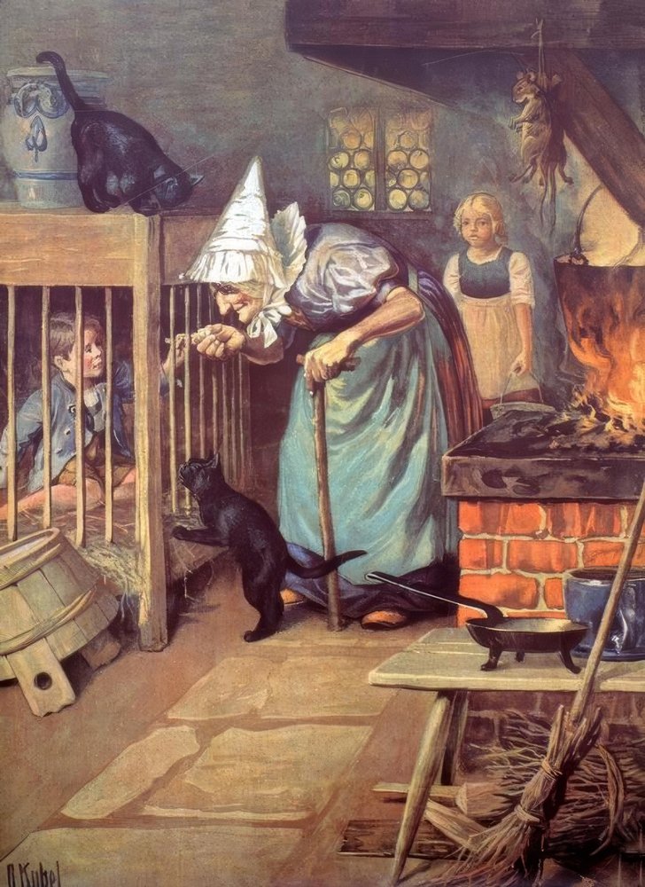 Hansel and Gretel by Otto Kubel: Premium art reproduction