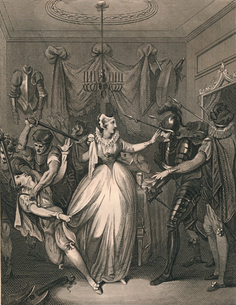 The Death of Rizzio, 1566 by P Rothwell: Buy fine art prints