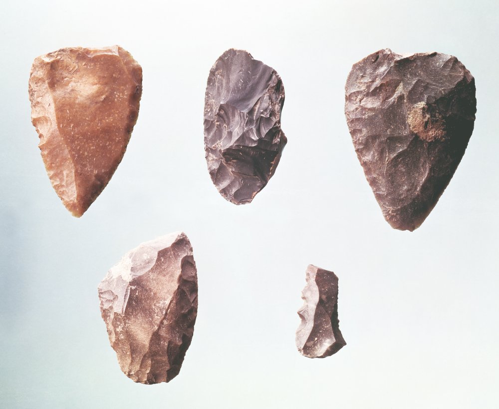 Prehistoric Stone Tools from the Grotte de Placard, 80000-35000 BC
