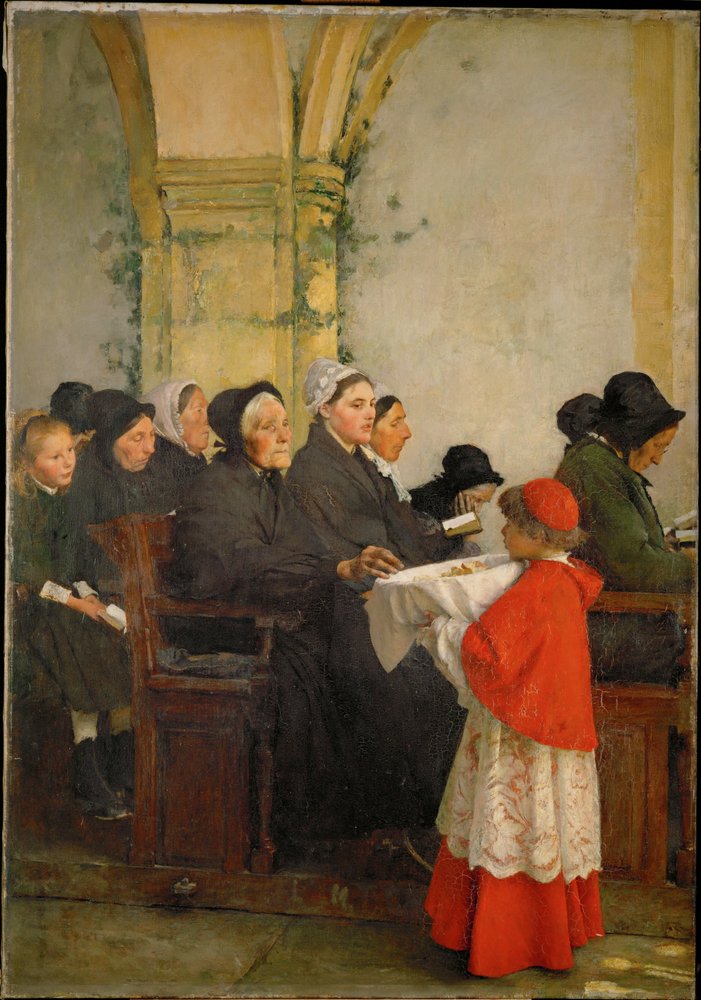 The Blessed Bread by Pascal Adolphe Jean Dagnan-Bouveret