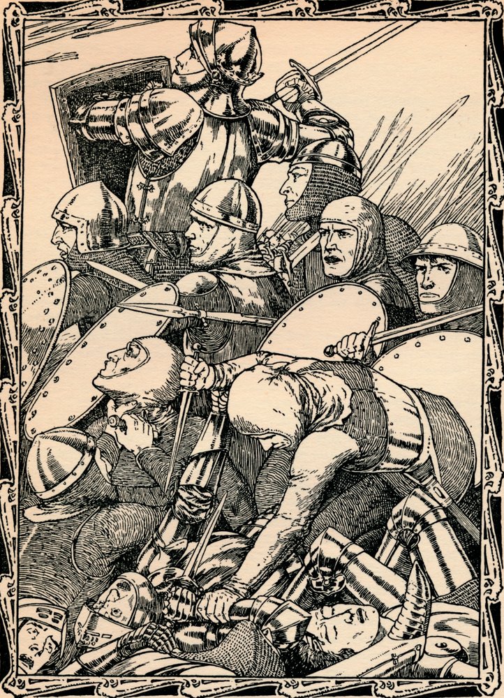 At The Battle of Agincourt by Patten Wilson: Fine art print