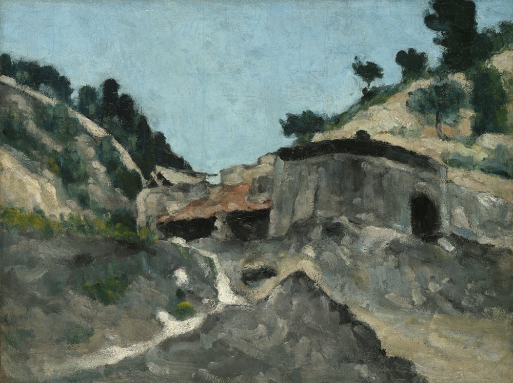 Landscape with Water Mill by Paul Cézanne