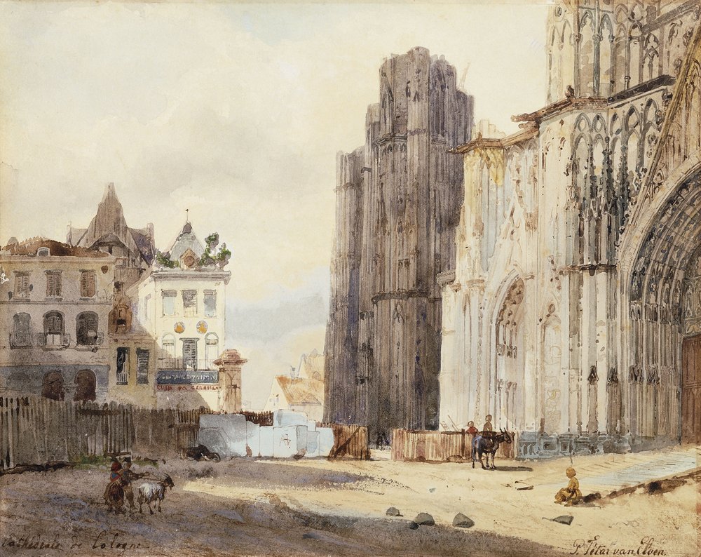 Cathedral of Cologne by Paul Constantin Dominique Tetar van Elven